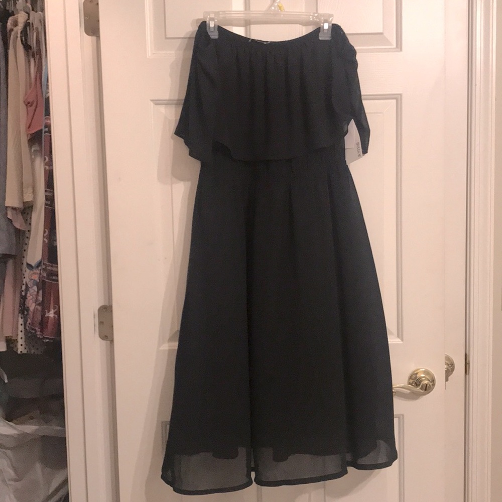 Black Off-the-Shoulder Dress